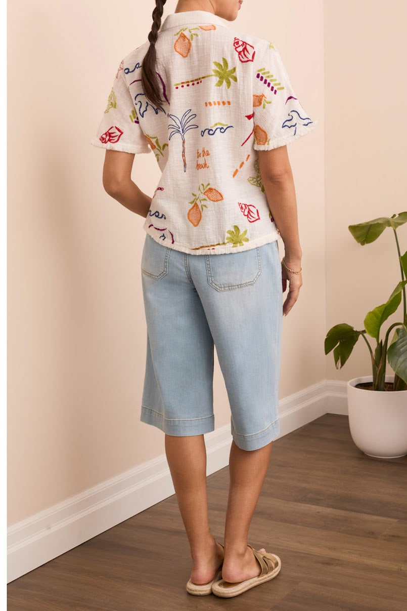Summer Fun Top - White