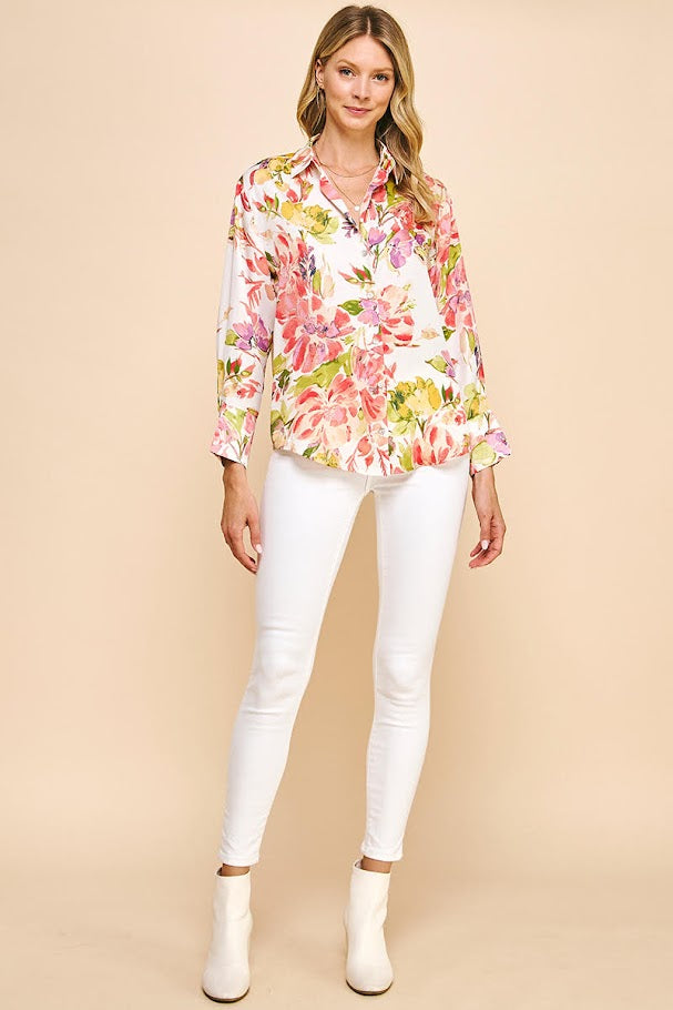 Flirty In Floral - Ivory Multi