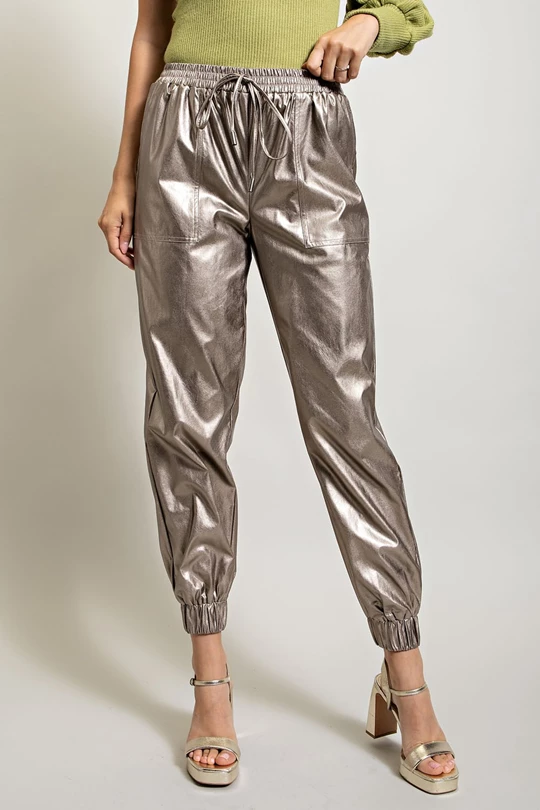 Fun & Flirty Joggers - Pewter