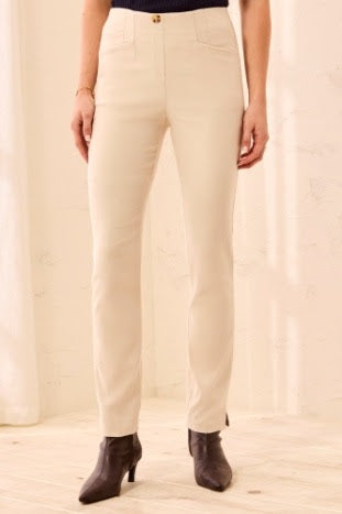 FLATTEN IT Slim Ankle Pants - Moonstone