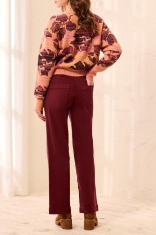 Sophia Straight Jeans - Cherrylacquer