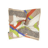 Mixed Print Scarf - Leopard