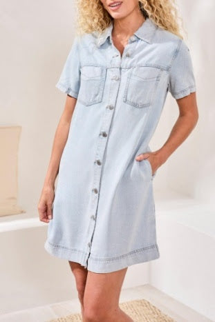 Cindy Denim Dress - Bondi Beach