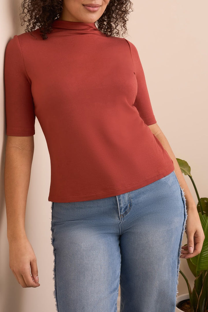 Perfect Knit Top - Dark Toffee
