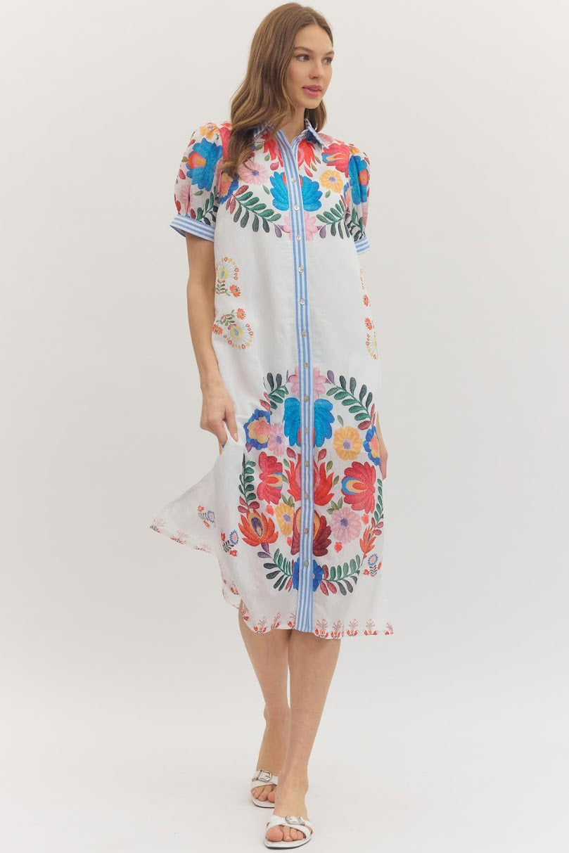 Fiesta Time Dress - Ivory