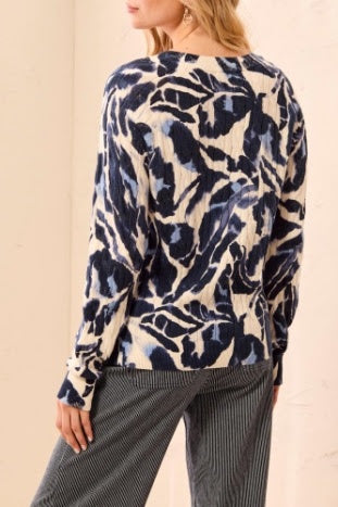 Fun Crew Neck Sweater - Blue Fog