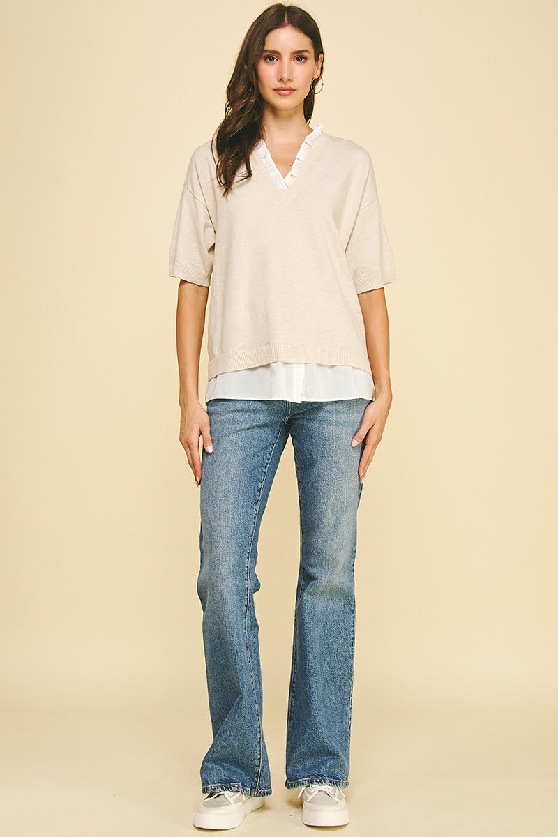 Kara Blouse - Oatmeal