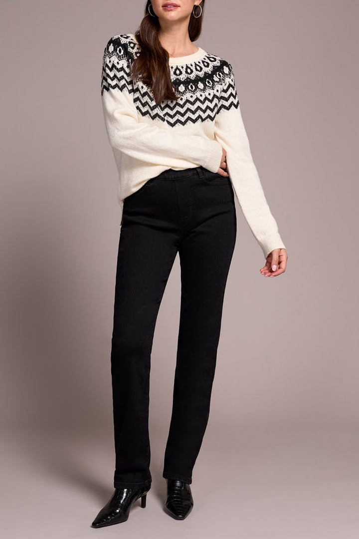 Sophia Curvy Straight Jean - Black