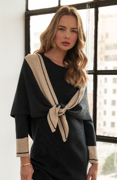The Saira & Sarafina Dress Set - Navy Khaki