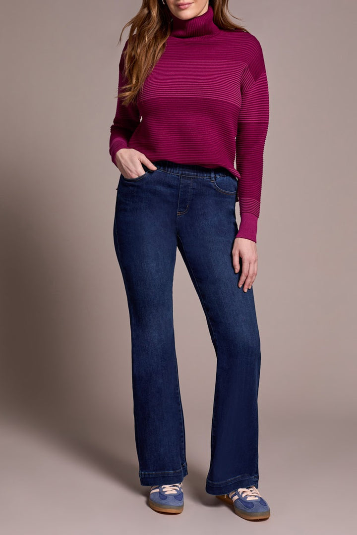 Audrey Flare Jeans -Dark Denim