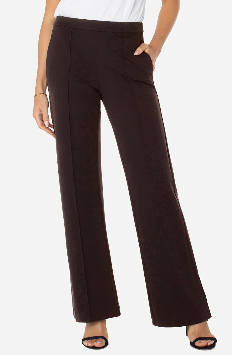 Kayla Wide Leg trouser - Brown Truffle