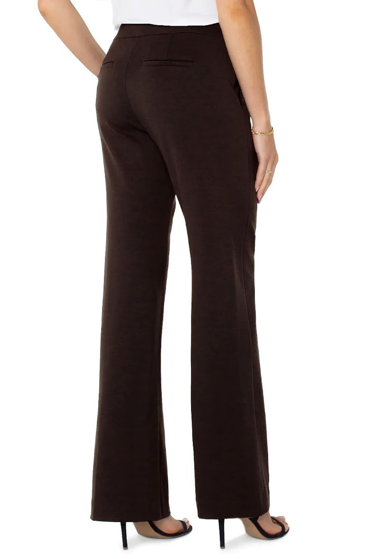 Kayla Wide Leg trouser - Brown Truffle