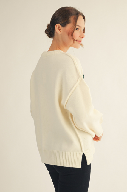Little Pumpkin Sweater - Cream