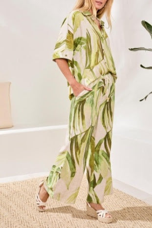 Island Adventures Pant Set - Mint Leaf