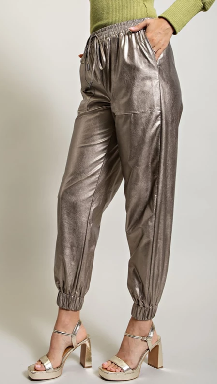 Fun & Flirty Joggers - Pewter