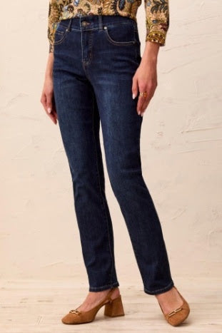 Sophia Curvy Straight Jeans - Deep Ocean
