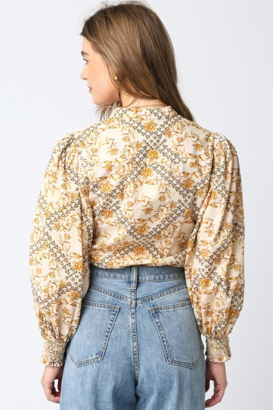 Myra Top - Natural Multi