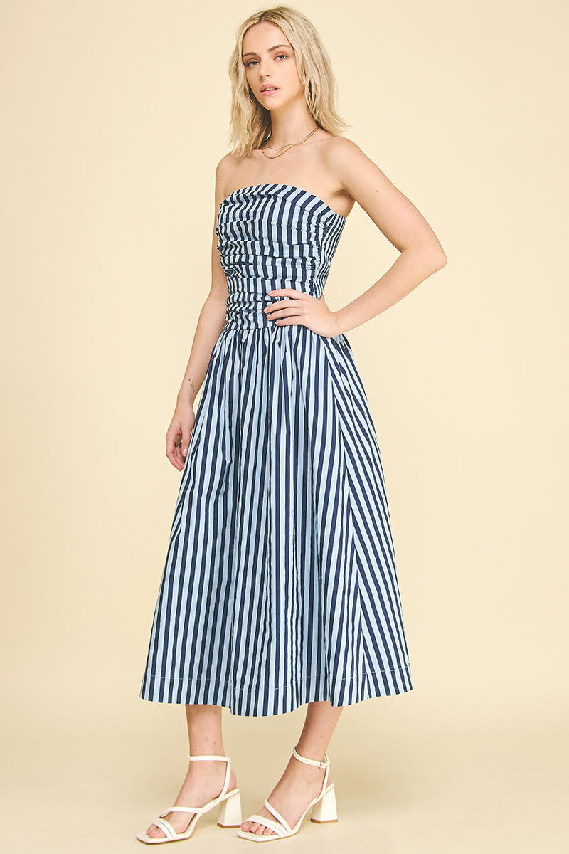 Amanda Maxi Dress - Navy/Blue