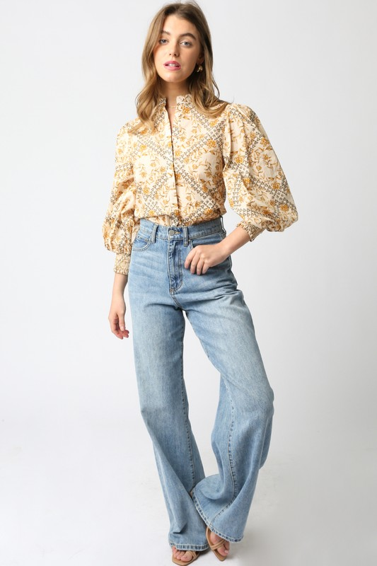 Myra Top - Natural Multi