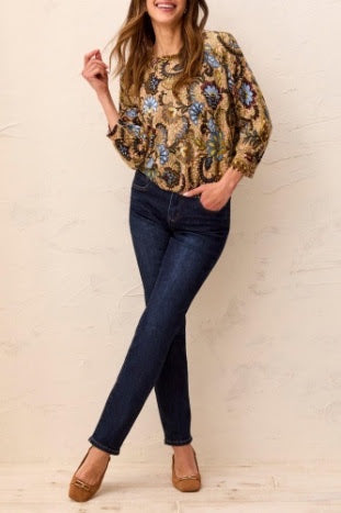 Sophia Curvy Straight Jeans - Deep Ocean