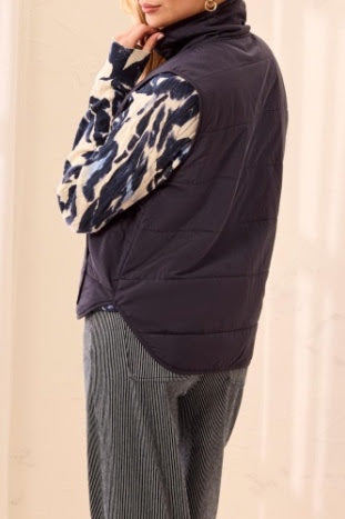Packable Puffer Vest - Sapphire