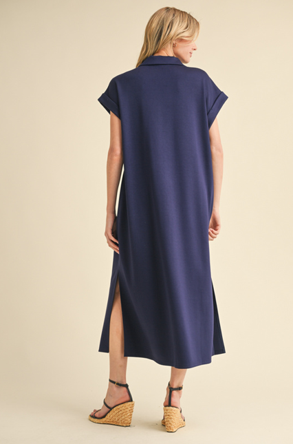 Soft & Cozy Dress - Navy
