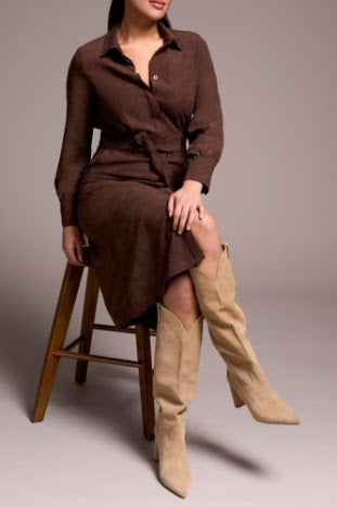 My Favorite Shirt Dress - Cocoa