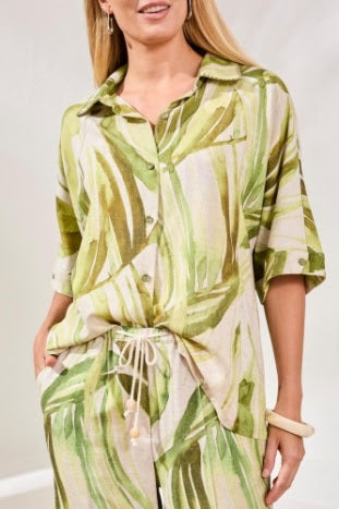 Island Adventures Pant Set - Mint Leaf