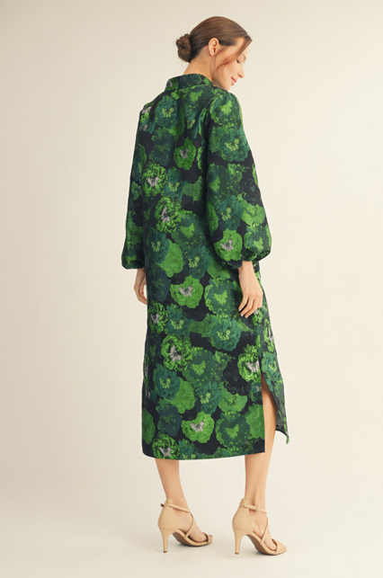 The Chantelle Dress - Green Multi