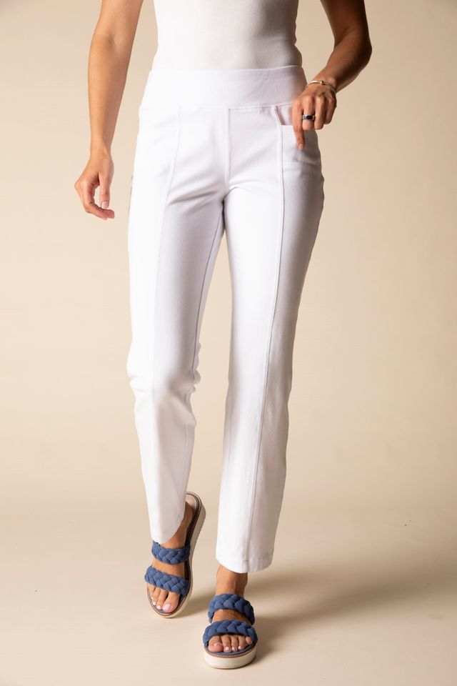 Susan Straight Leg Pants - White