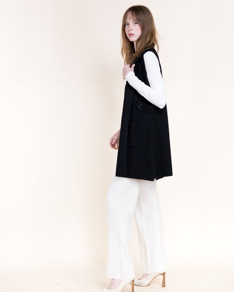 Easy Knit Vest - Black