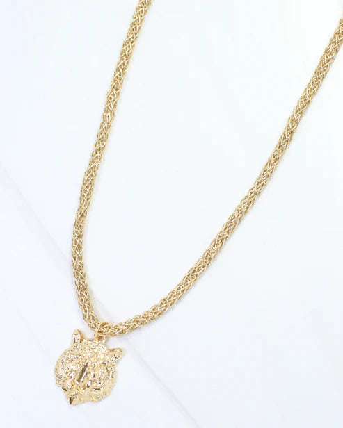 Corie Tiger Necklace - Gold