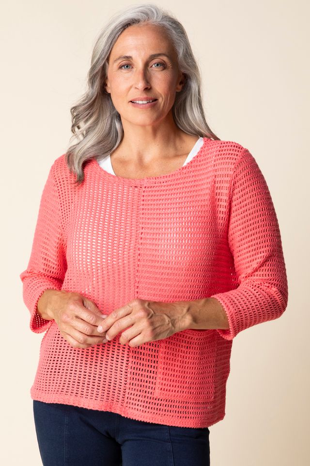 Summer Breeze Pullover - Coral