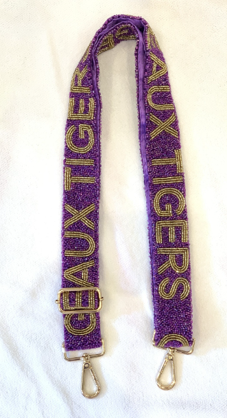 Collegiate Adjustable Strap - Purple/Gold